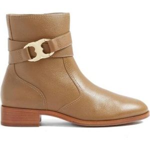 SIZE 5.5 Womens Tory Burch Gemini Link Ankle Booties, River Rock